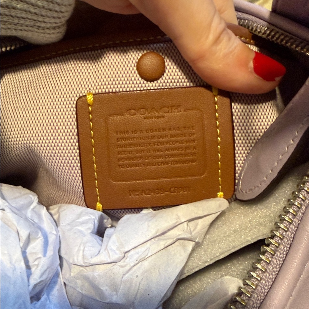 Coach Lilac Juliet Shoulder Bag - Picture 10 of 13